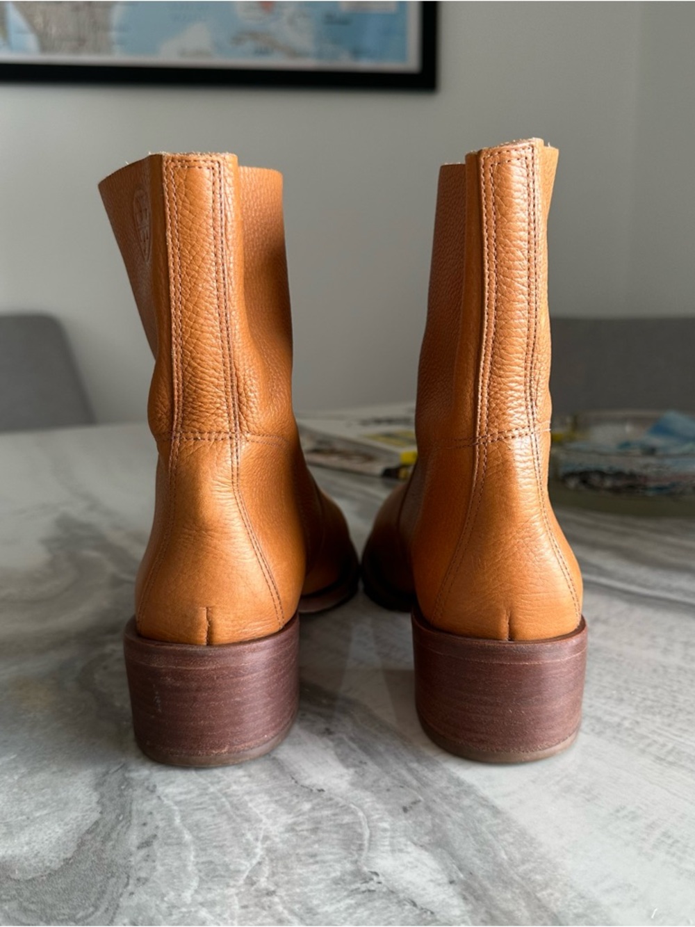 Tory Burch Siena Leather Bootie in Light Tan - Picture 7 of 11